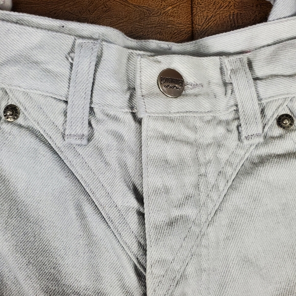 Vintage Rough Rider By Circle T Grey High Rise Jeans Ponchos on Waist, size 27 - Picture 4 of 8